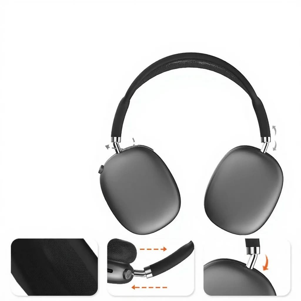 Bezvadu Bluetooth austiņas ar FM radio un TF kartes slotu