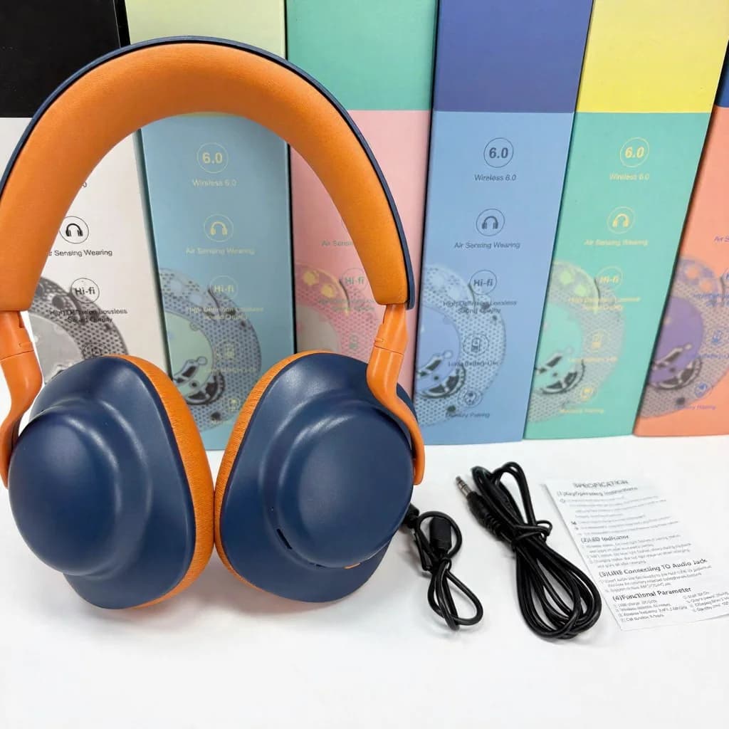 Bezvadu Bluetooth austiņas ar FM radio un Type-C uzlādi