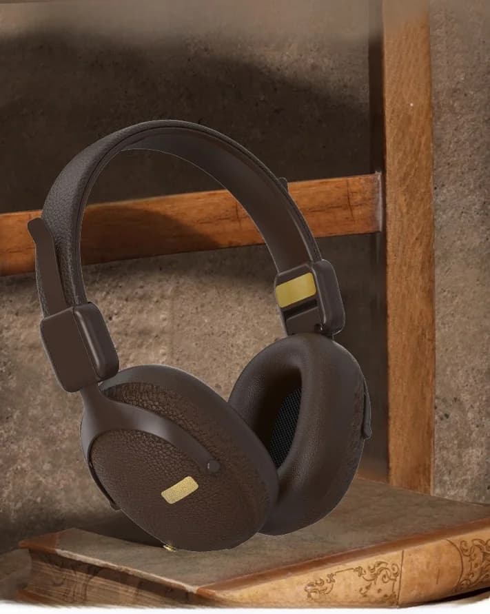Retro bezvadu austiņas ar Bluetooth 5.4 un ilgu akumulatora darbības laiku