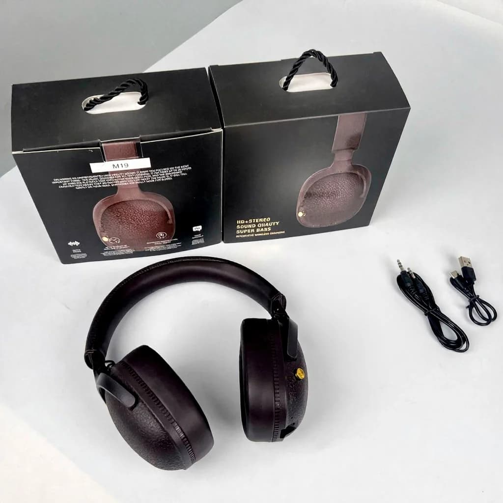Retro stila bezvadu Bluetooth austiņas ar mikrofonu