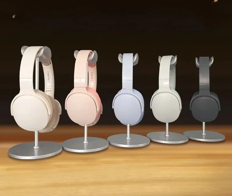 Ausu aizverošas bezvadu Bluetooth austiņas ar FM radio un TF kartes slotu