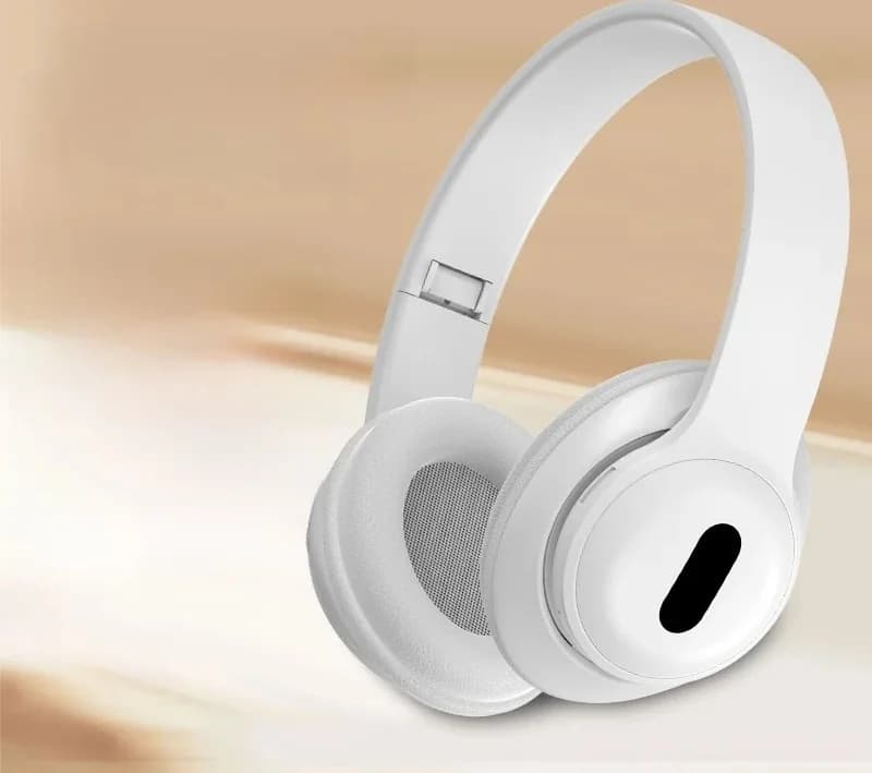 Aiz ausīm bezvadu Bluetooth austiņas ar FM radio un TF kartes slotu