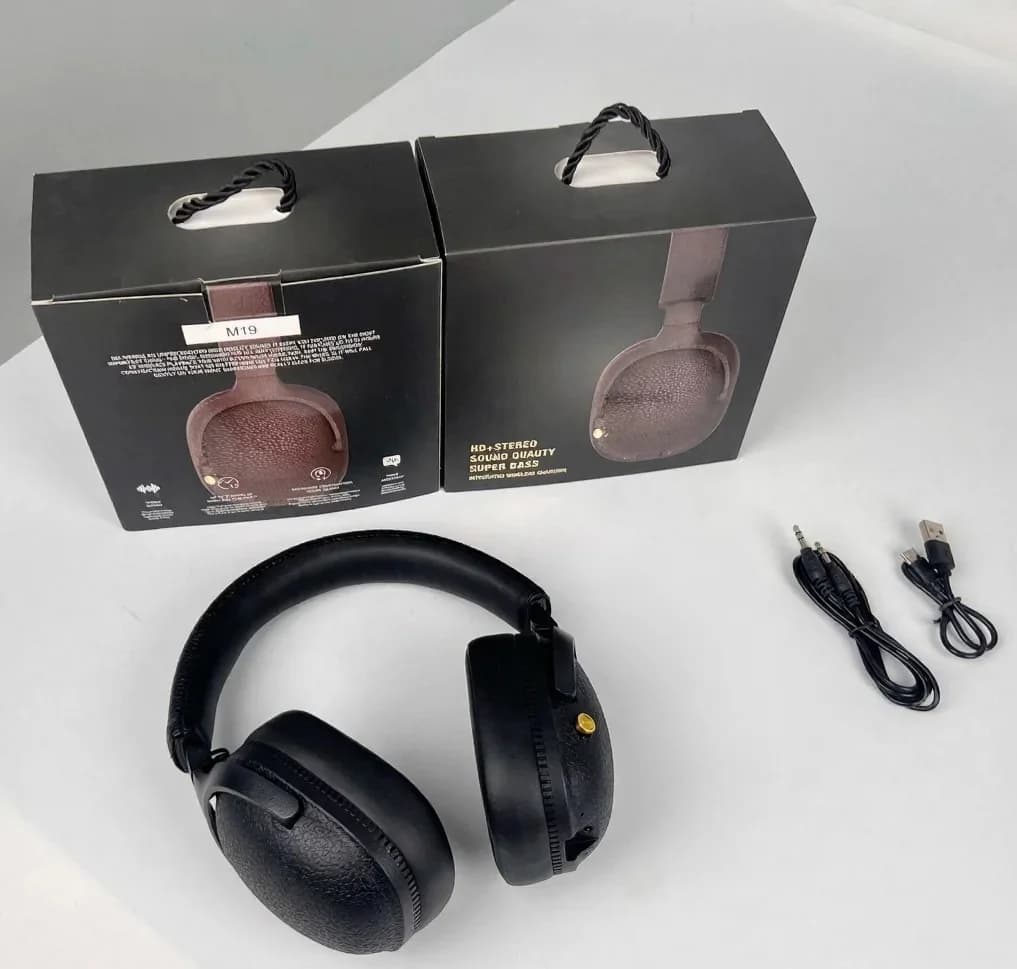 Retro stila bezvadu Bluetooth austiņas ar mikrofonu
