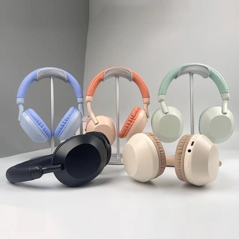 Bezvadu Bluetooth austiņas ar dziļu basu un mikrofonu