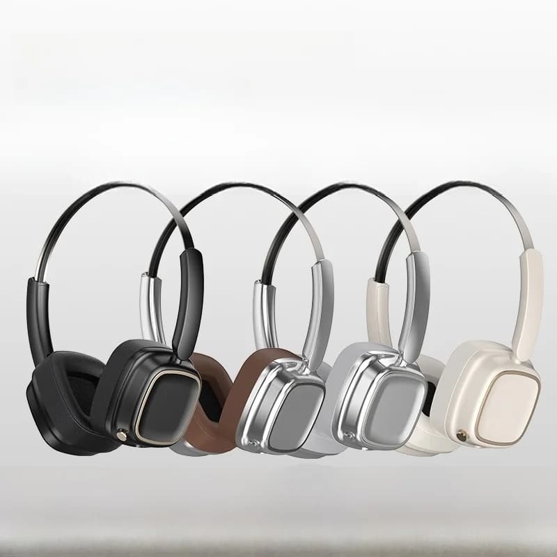 Retro Bluetooth austiņas ar Bluetooth 5.4, bezvadu stereo mūzikai un zvaniem