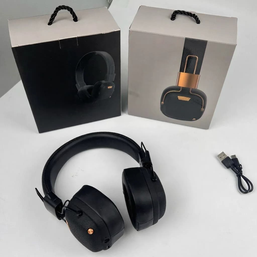 Retro stila bezvadu Bluetooth austiņas ar EQ skaņas režīmiem