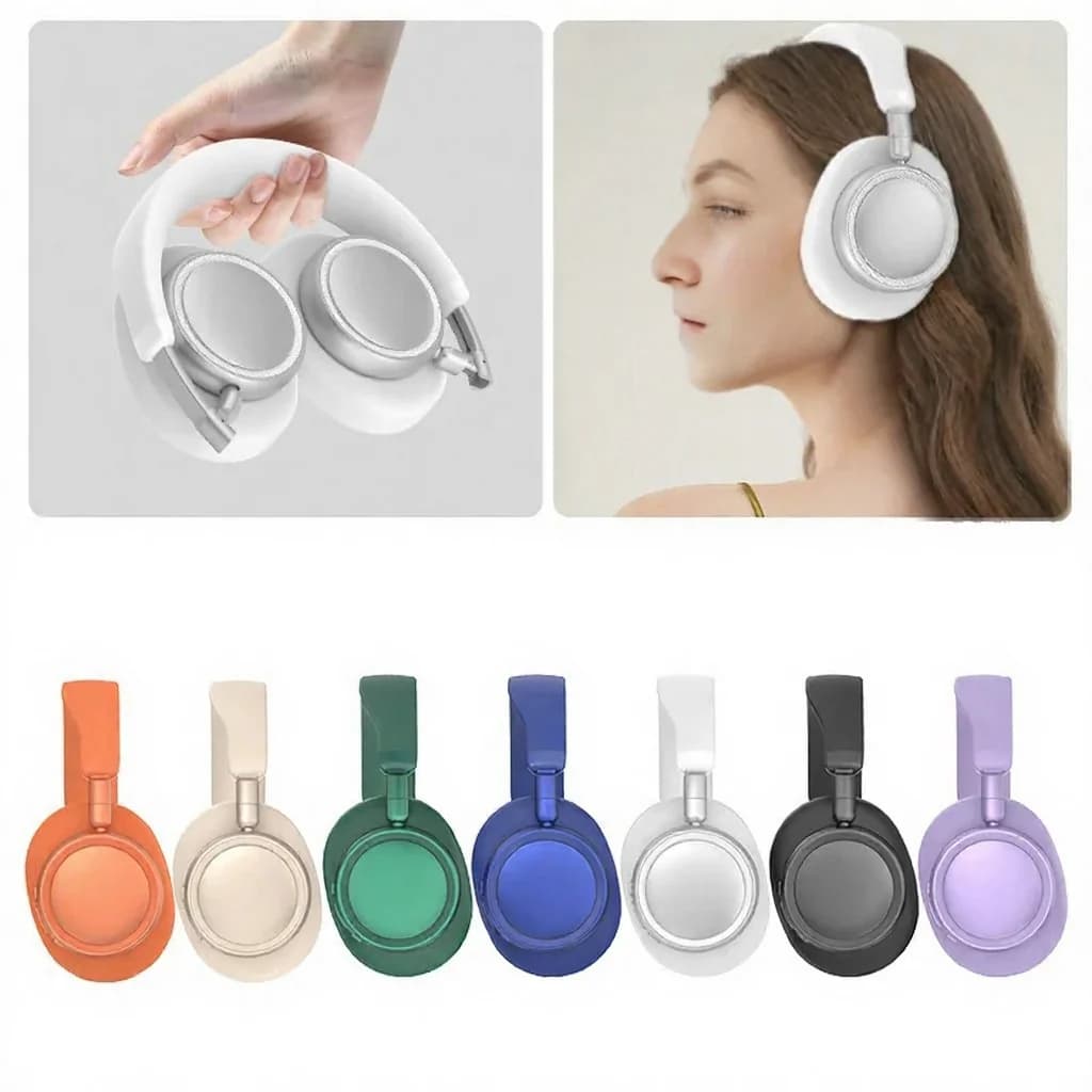 Aizausu bezvadu Bluetooth austiņas ar dziļu basu un Type-C uzlādi