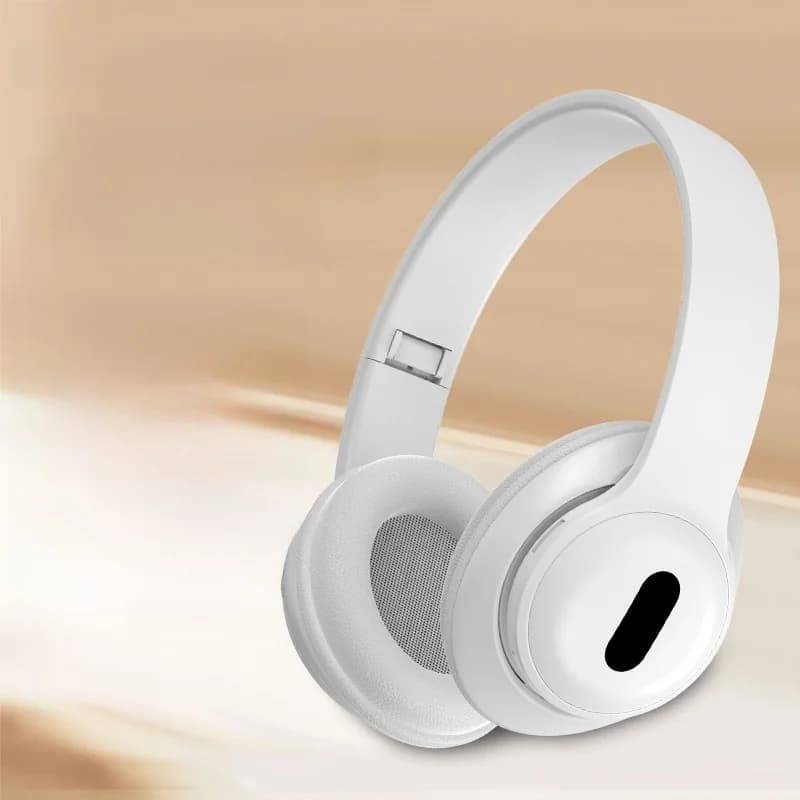 Aiz ausīm bezvadu Bluetooth austiņas ar FM radio un TF kartes slotu