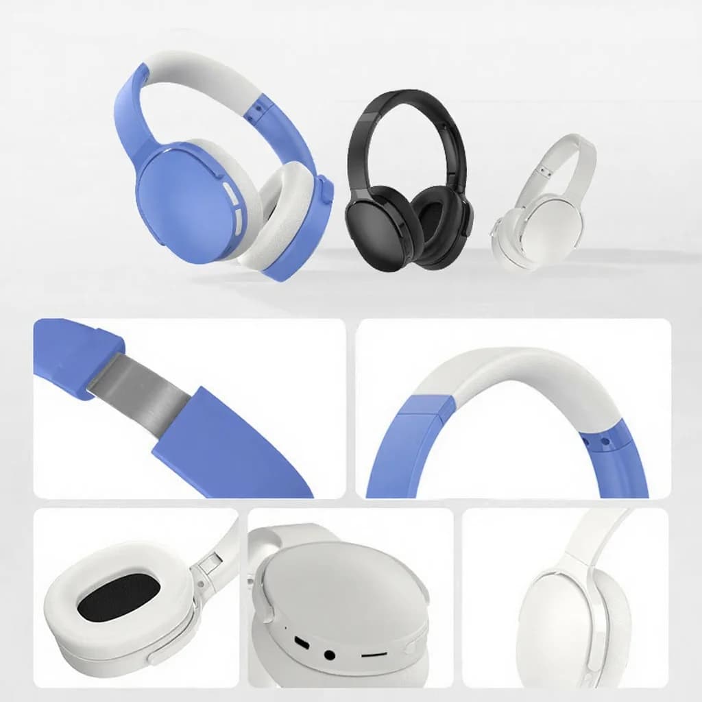Ausu aizverošas Bluetooth austiņas ar FM, TF karti, EQ režīmiem un mikrofonu