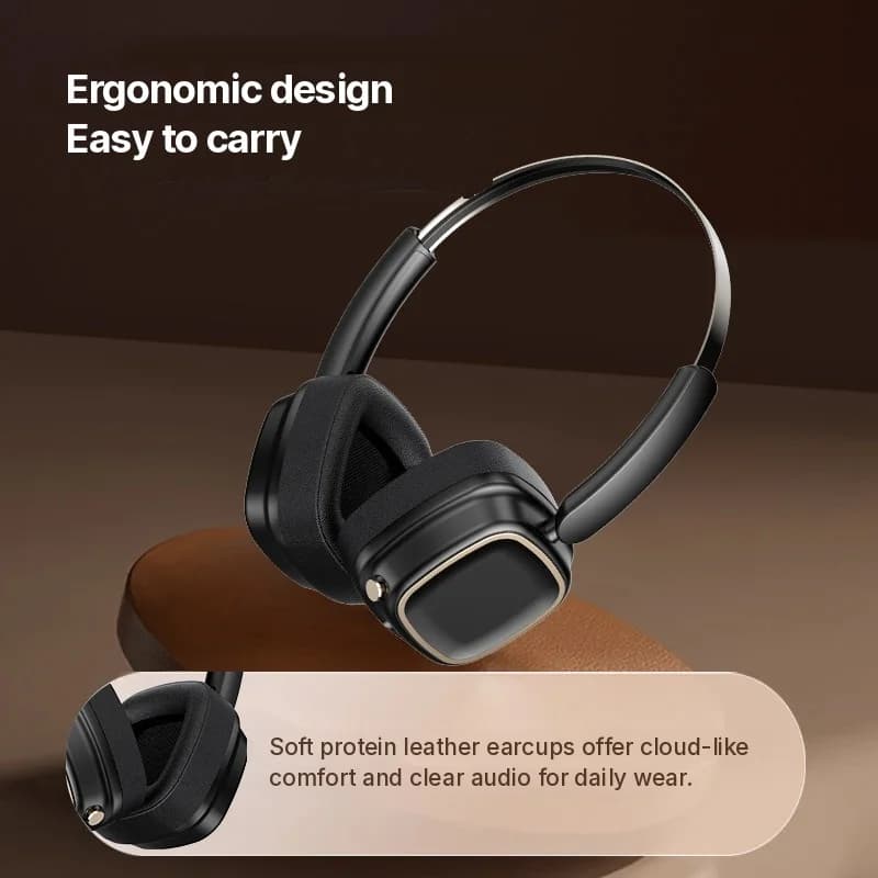 Retro bezvadu austiņas ar Bluetooth 5.4 un stereo basu