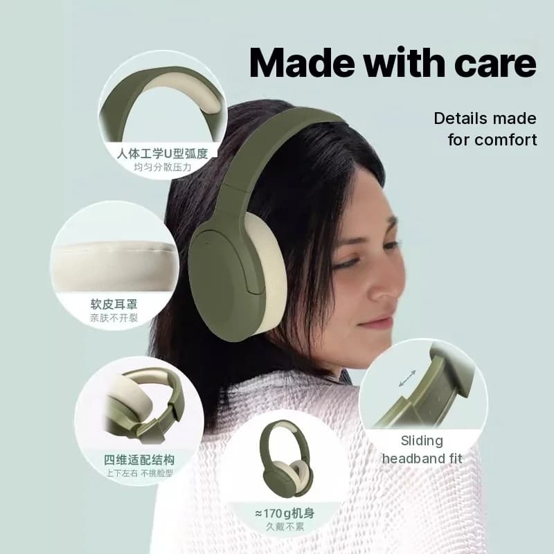 Bezvadu Bluetooth austiņas ar FM radio un ilgu akumulatora darbību