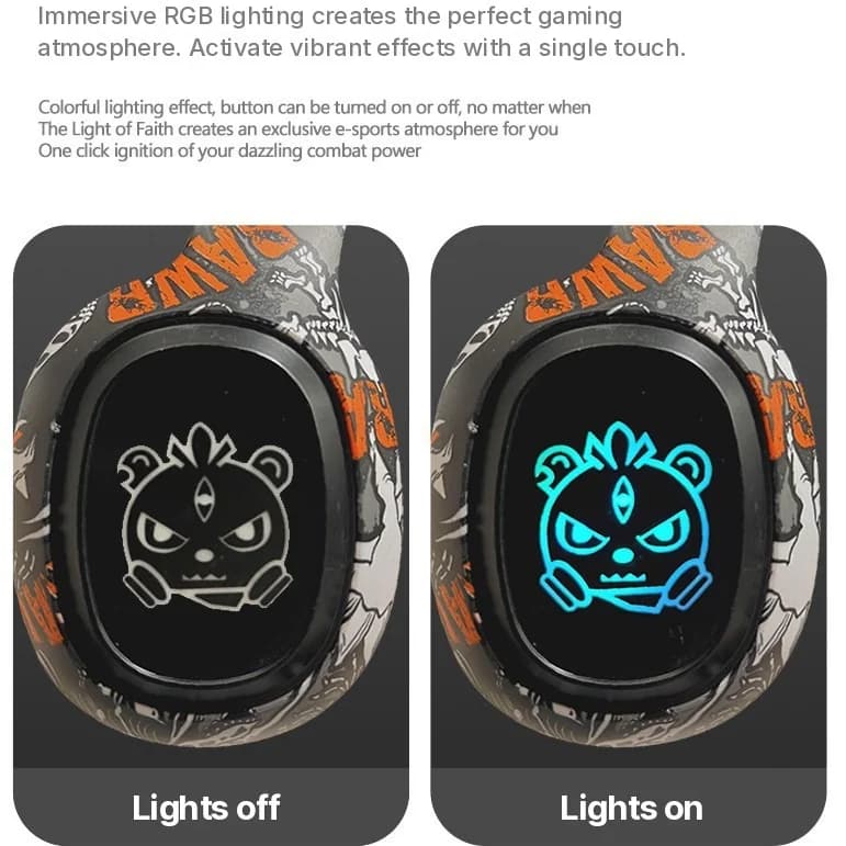 Pār ausīm liekamās Bluetooth austiņas ar FM radio un LED gaismām