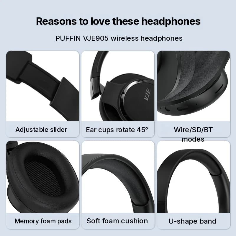 Bezvadu ausu aizverošas austiņas ar ilgu akumulatora darbību un Bluetooth 5.4