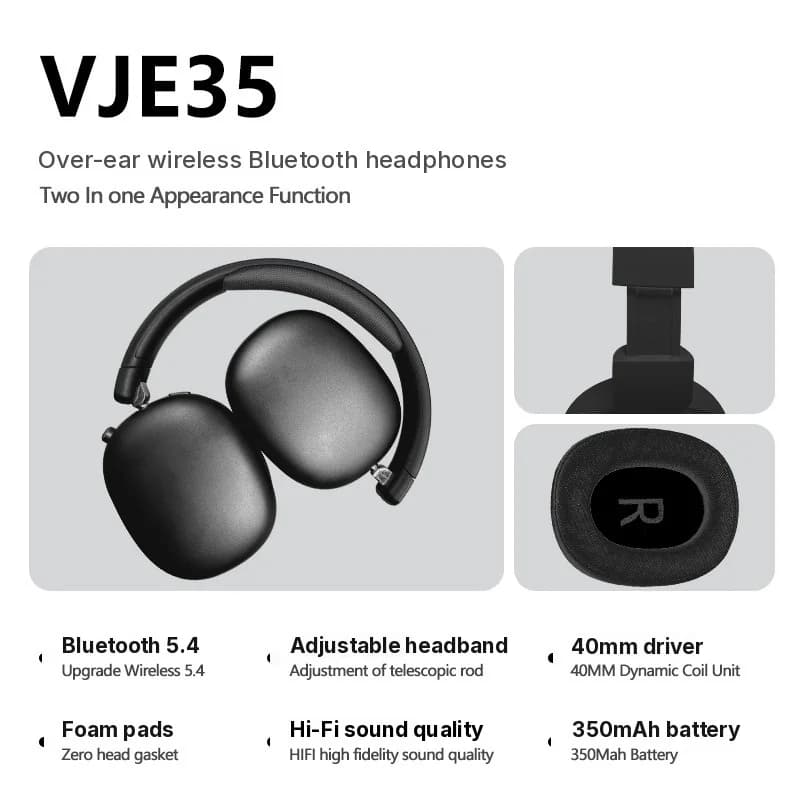 Bezvadu Bluetooth austiņas ar FM radio un TF kartes slotu