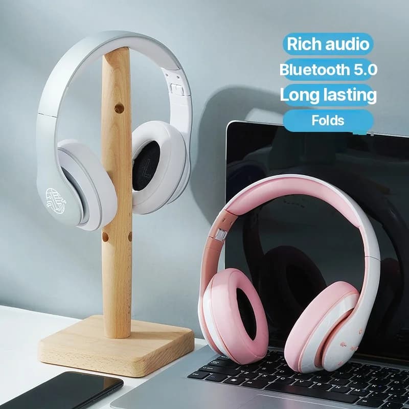 Aizausu bezvadu Bluetooth austiņas ar ilgu akumulatora darbības laiku