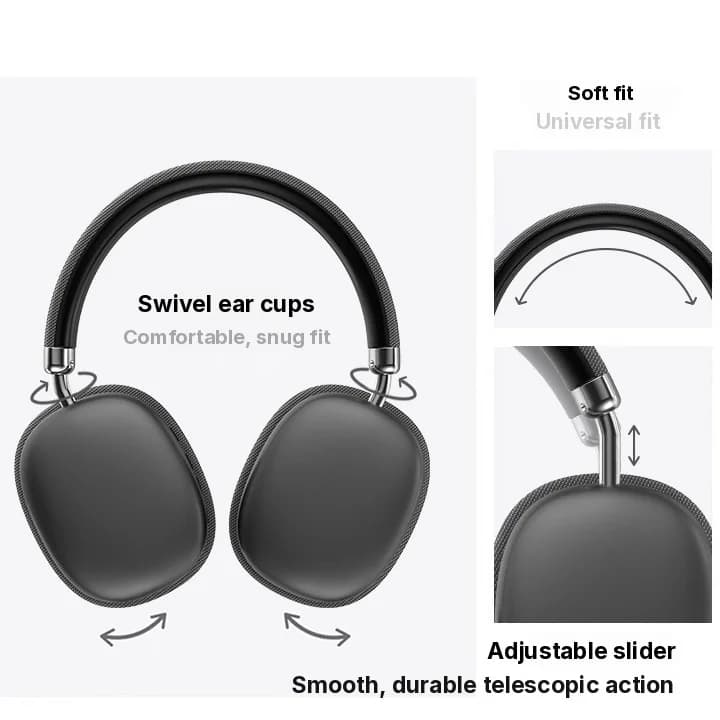 Bezvadu Bluetooth austiņas ar dziļu basu un Type-C uzlādi