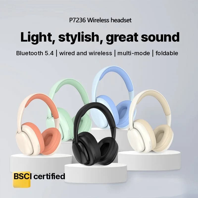 Bezvadu austiņas ar Bluetooth, FM radio un TF kartes slotu