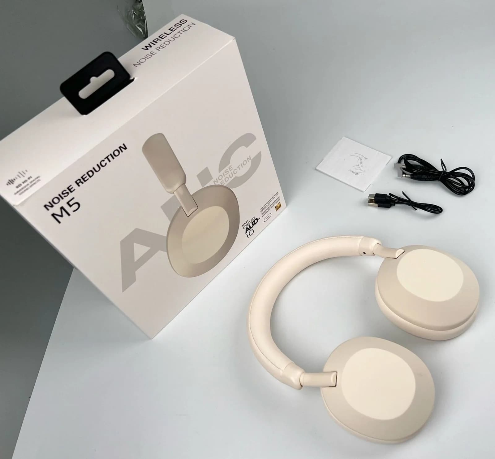 ANC aktīvās trokšņu slāpēšanas bezvadu Bluetooth austiņas