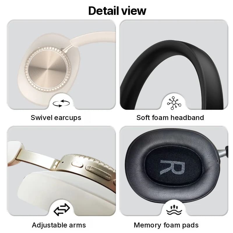 Bezvadu Bluetooth austiņas ar trokšņu slāpēšanu un maciņu