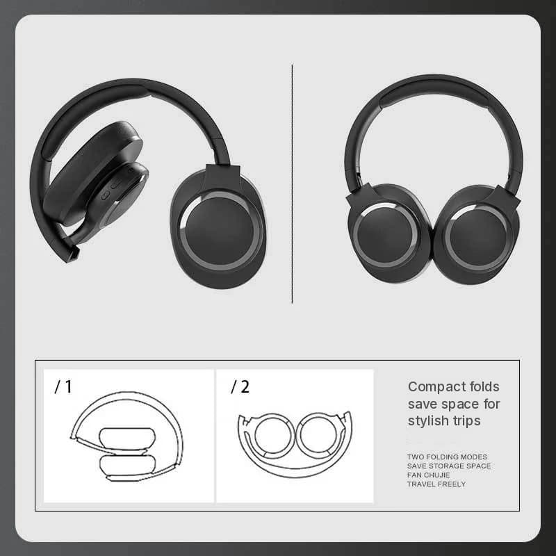Bezvadu Bluetooth austiņas ar FM radio un TF kartes slotu