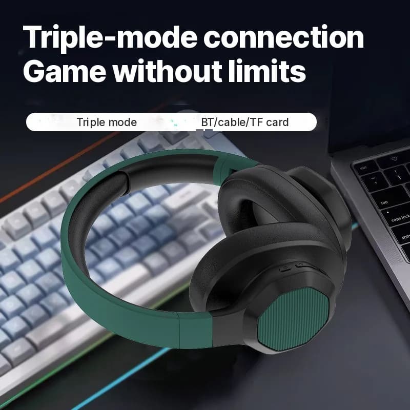 Austiņu Bluetooth austiņas ar FM radio un TF kartes slotu