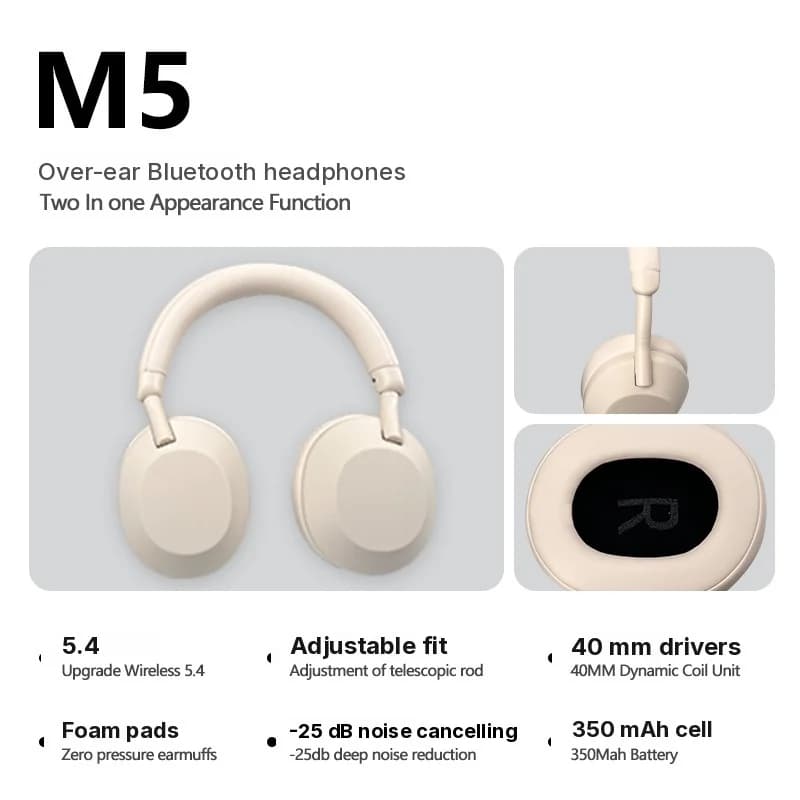 ANC aktīvās trokšņu slāpēšanas bezvadu Bluetooth austiņas