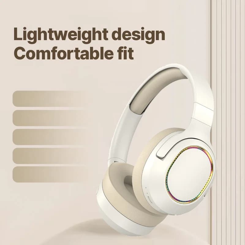 RGB spēļu bezvadu Bluetooth austiņas ar stereo skaņu
