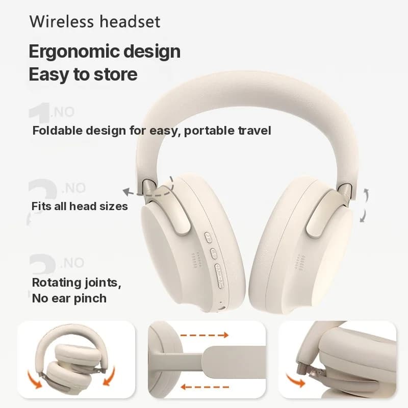 Bezvadu Bluetooth aizausu austiņas ar Type-C uzlādi un stereo skaņu