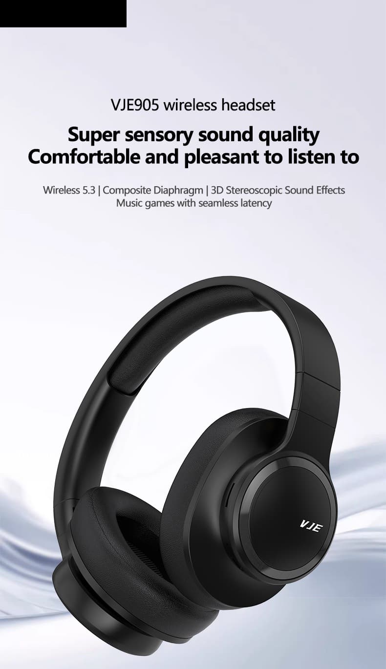 Bezvadu Bluetooth aizausu austiņas ar mikrofonu un dziļiem basiem
