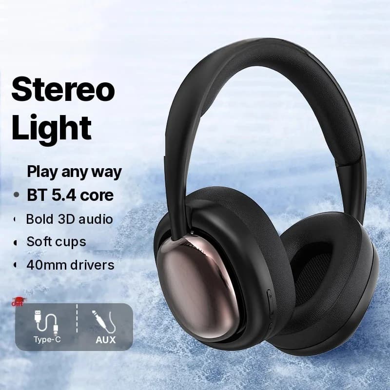 Bezvadu Bluetooth austiņas ar mikrofonu un 40 mm draiveriem